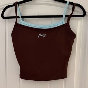Fancy Boutique FitFlow Double-Layered Tank (Glacier)